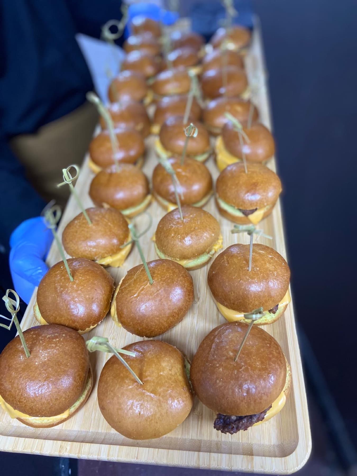 Gourmet sliders prepared by Blotts' in-house chefs